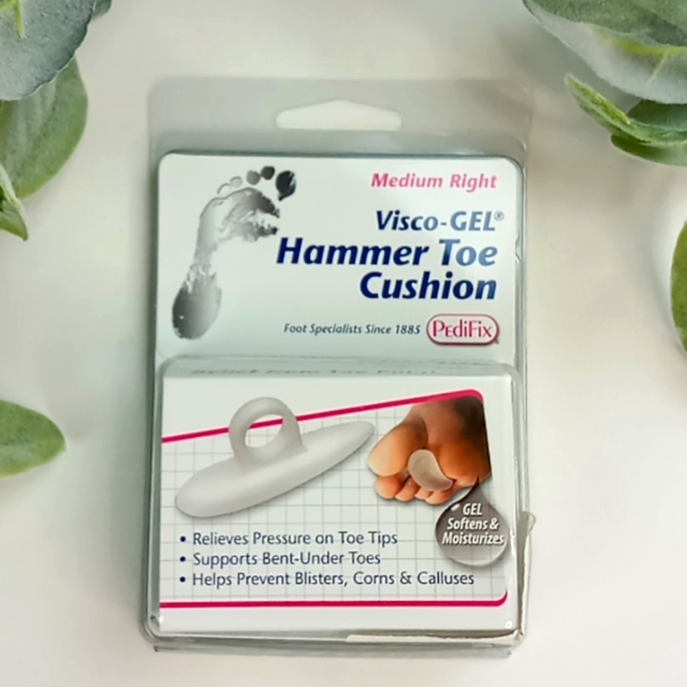 PediFix Visco-Gel Hammer toe Cushion Size Medium Right Foot